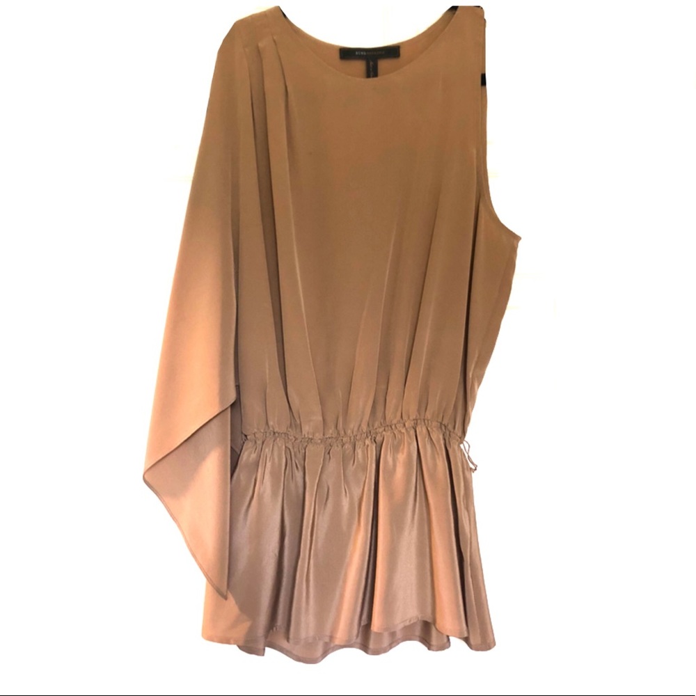 Bcbgmaxazria 100%Silk Asymmetrical Top